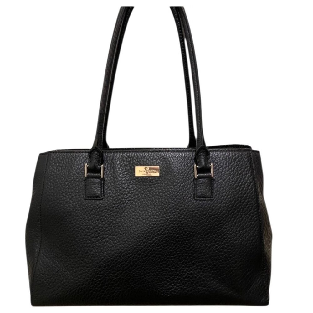 Kate Spade New York Black Pebbled Leather‎ Tote Bag